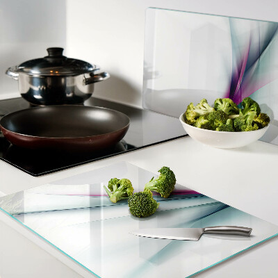 Snijplanken glas Abstracte kleurgolven