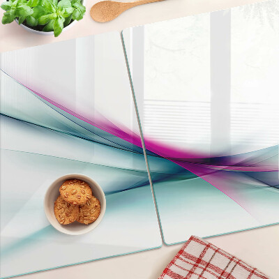 Snijplanken glas Abstracte kleurgolven