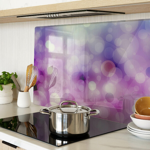 Snijplanken van glas Bokeh in paarse en roze tinten.