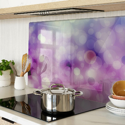 Snijplanken van glas Bokeh in paarse en roze tinten.