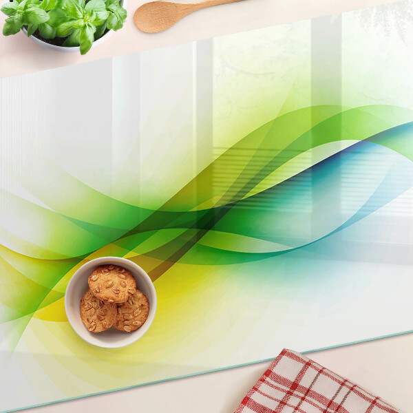 Glazen snijplanken Abstracte kleurgolven