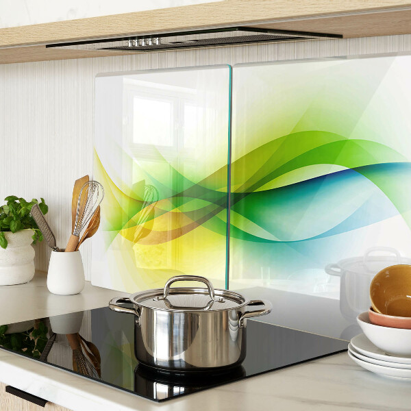 Glazen snijplanken Abstracte kleurgolven