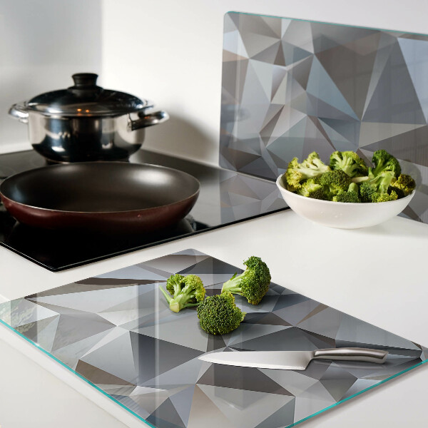 Snijplanken van glas Diamantgeslepen patroon