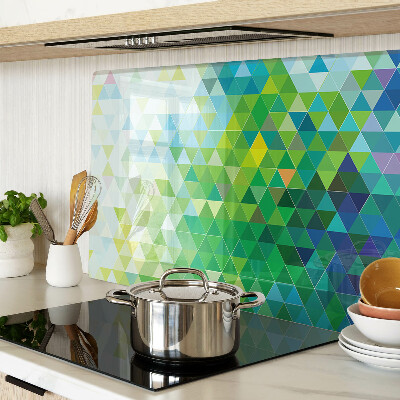 Snijplanken glas De geometrie van gekleurde driehoeken