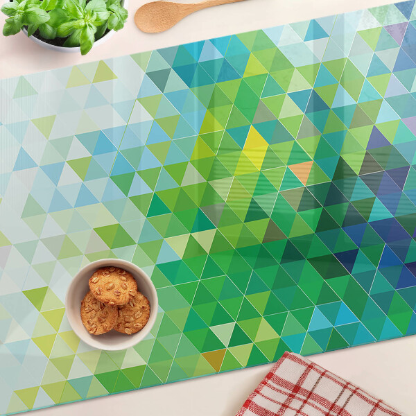 Snijplanken glas De geometrie van gekleurde driehoeken