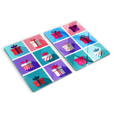 Glazen snijplanken Cadeaumotieven in diverse kleuren