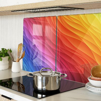 Snijplanken glas Kleurengolven