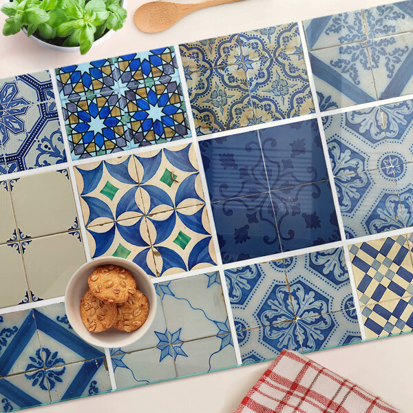 Glazen snijplanken Mozaïek tegelpatroon