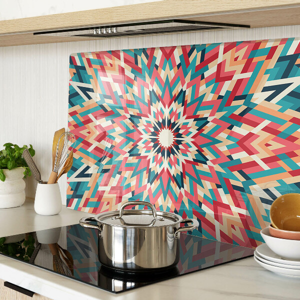 Snijplanken glas Veelkleurige mandala