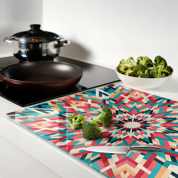 Snijplanken glas Veelkleurige mandala