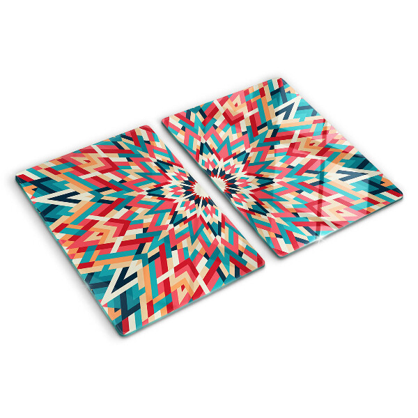 Snijplanken glas Veelkleurige mandala