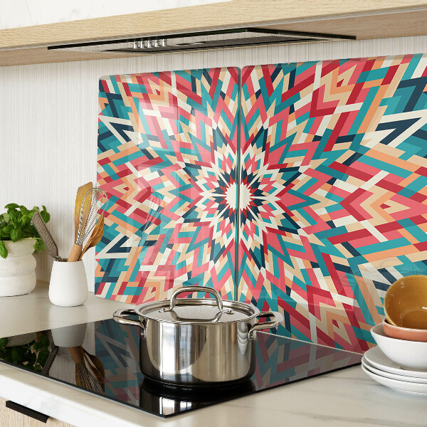 Snijplanken glas Veelkleurige mandala