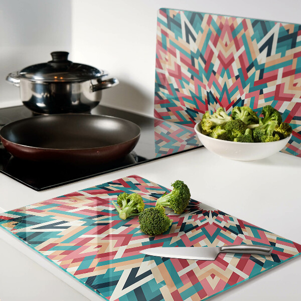 Snijplanken glas Veelkleurige mandala