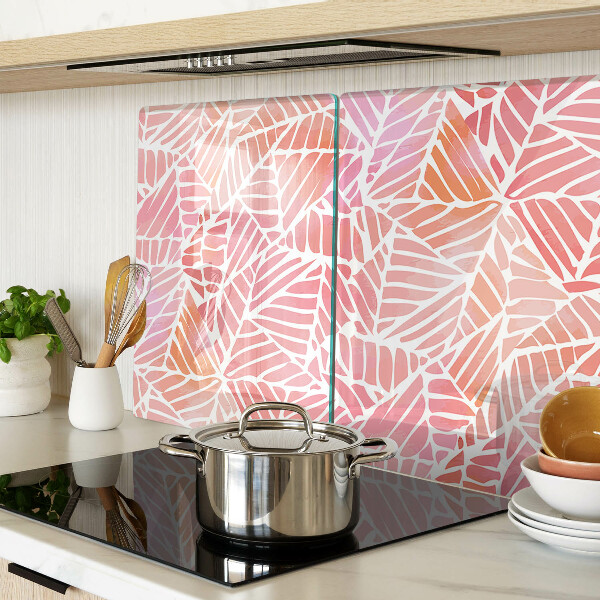 Snijplanken van glas Bladeren in pasteltinten