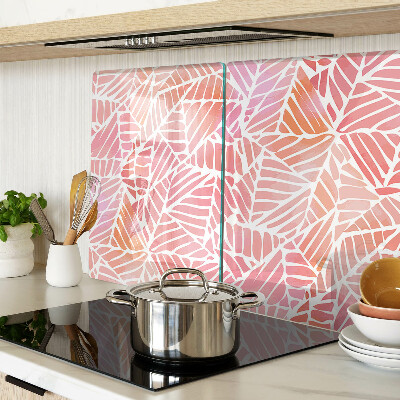 Snijplanken van glas Bladeren in pasteltinten