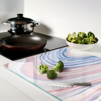 Snijplanken glas Gemarmerd patroon in pastelkleuren