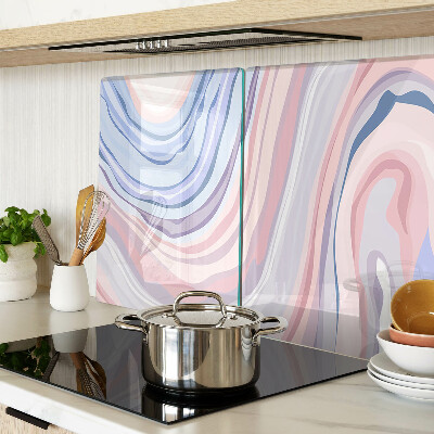 Snijplanken glas Gemarmerd patroon in pastelkleuren