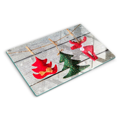 Kerstversiering op een houten achtergrond