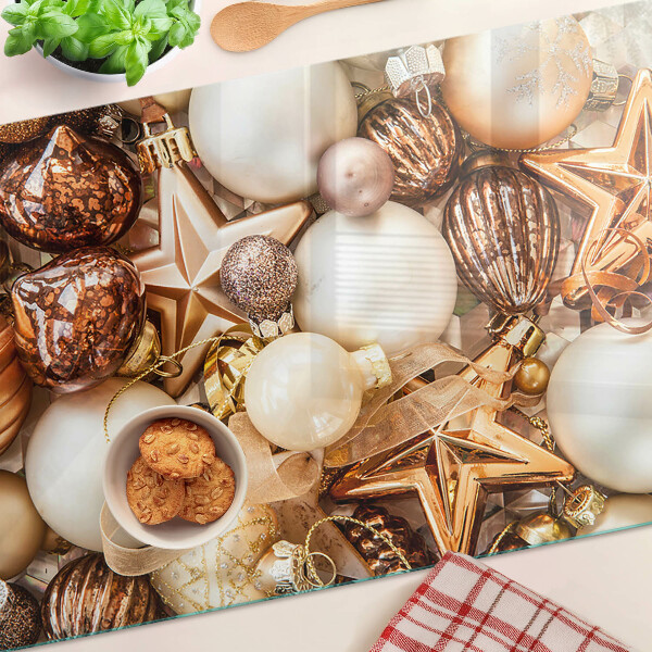 Snijplanken van glas Kerstversieringen en kerstballen