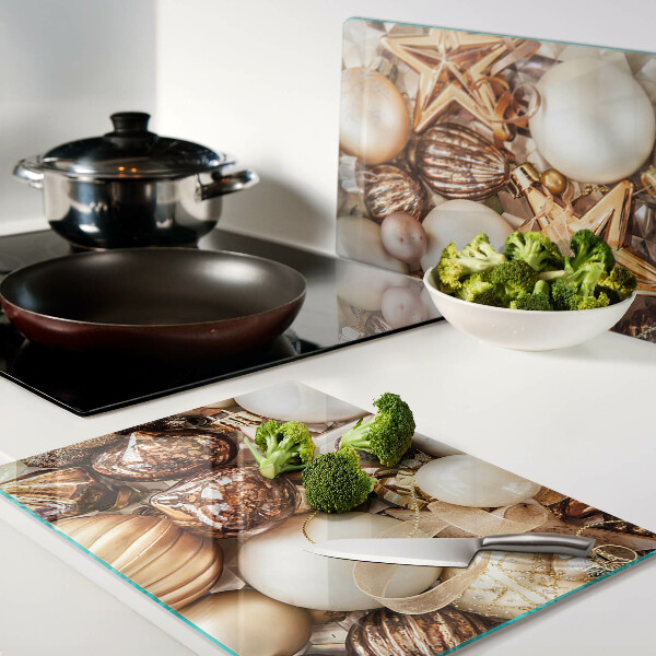 Snijplanken van glas Kerstversieringen en kerstballen