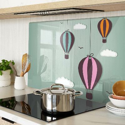 Glazen snijplanken Heteluchtballonnen