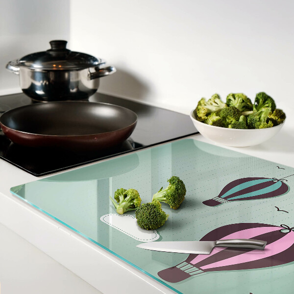 Glazen snijplanken Heteluchtballonnen