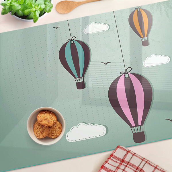 Glazen snijplanken Heteluchtballonnen