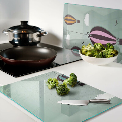 Glazen snijplanken Heteluchtballonnen