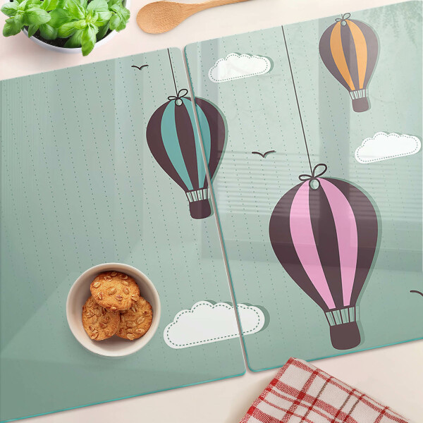 Glazen snijplanken Heteluchtballonnen