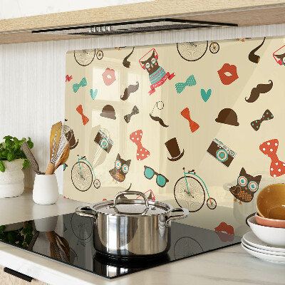 Snijplanken van glas Kittens en retro accessoires