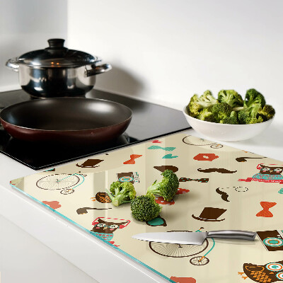 Snijplanken van glas Kittens en retro accessoires