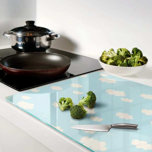 Glazen snijplanken Wolken aan de hemel