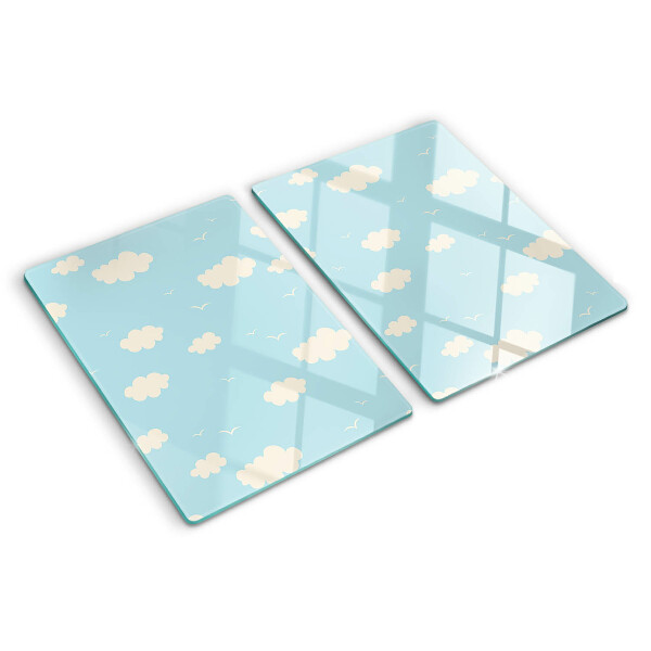 Glazen snijplanken Wolken aan de hemel