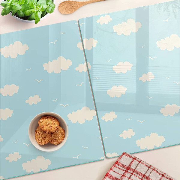 Glazen snijplanken Wolken aan de hemel
