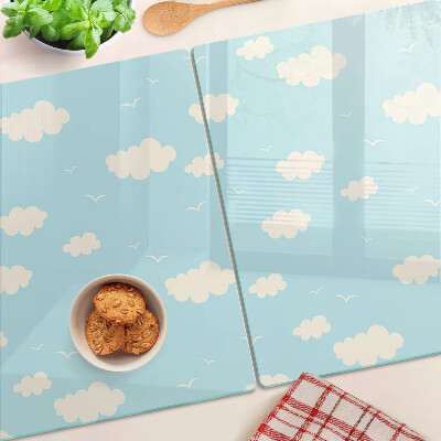 Glazen snijplanken Wolken aan de hemel