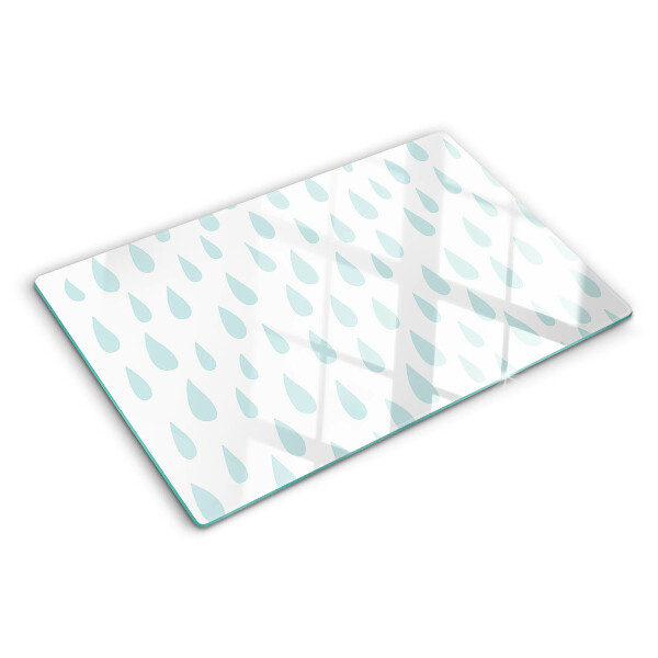 Snijplanken van glas Regendruppels