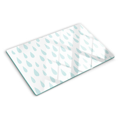 Snijplanken van glas Regendruppels