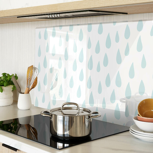 Snijplanken van glas Regendruppels