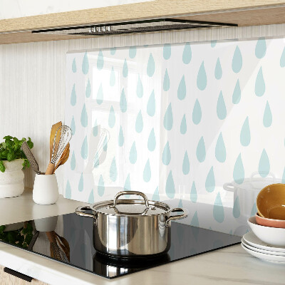 Snijplanken van glas Regendruppels