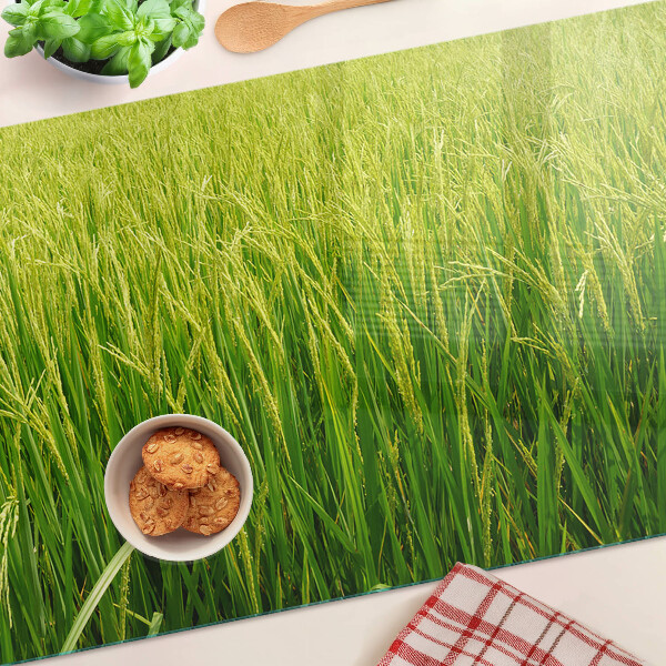 Glazen snijplanken Groen grasveld