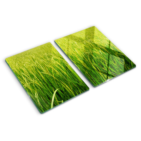 Glazen snijplanken Groen grasveld