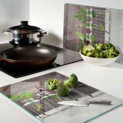 Snijplanken van glas Planten in flessen