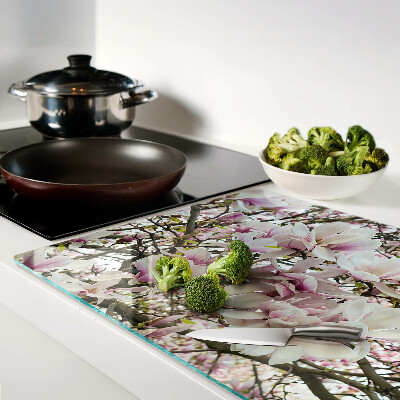 Snijplanken glas Magnolia bloemen