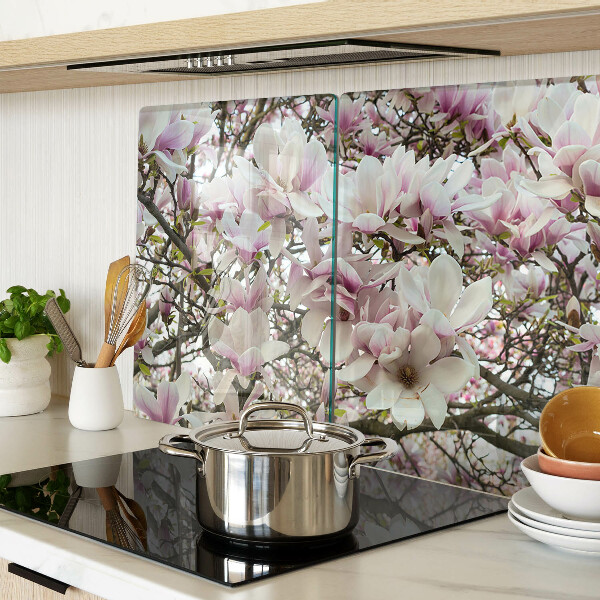 Snijplanken glas Magnolia bloemen