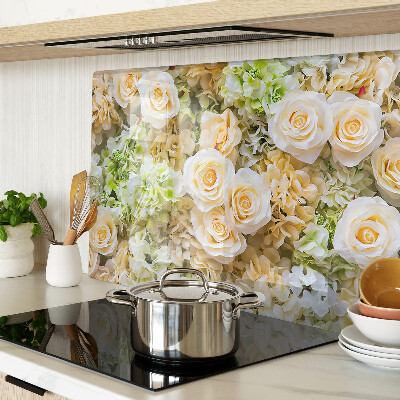 Snijplanken glas Bloemen in pasteltinten