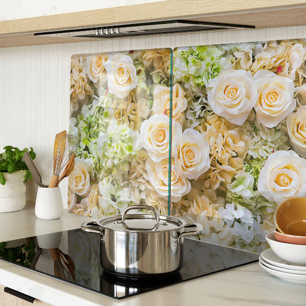 Snijplanken glas Bloemen in pasteltinten