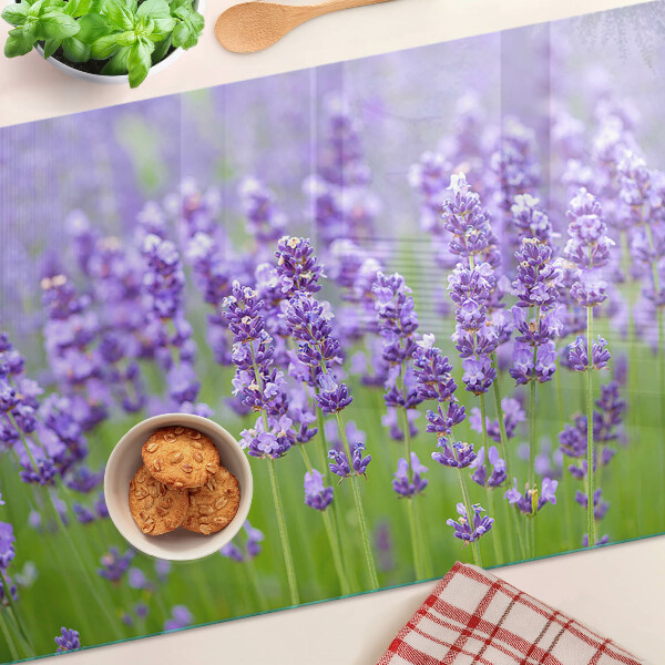 Snijplanken glas Lavendelveld