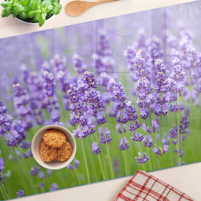 Snijplanken glas Lavendelveld