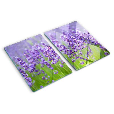 Snijplanken glas Lavendelveld