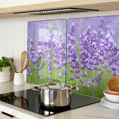 Snijplanken glas Lavendelveld